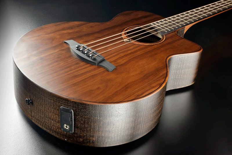 LAG Guitars - Jumbo Cutaway Acoustic / Electric Guitar With Padded Cover, Satin Open Pore #SAUVAGE-BCE