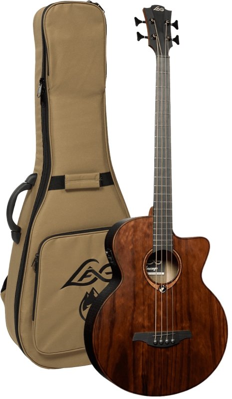 LAG Guitars - Jumbo Cutaway Acoustic / Electric Guitar With Padded Cover, Satin Open Pore #SAUVAGE-BCE
