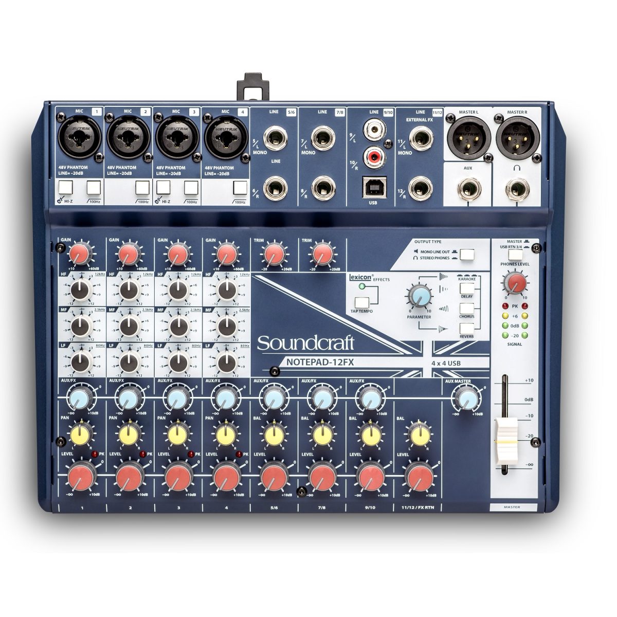 Soundcraft - Notepad-12FX USB Analog Mixer with Lexicon Effects