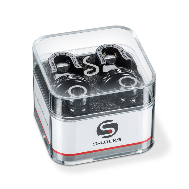 Schaller - Black Chrome Strap Lock #1446