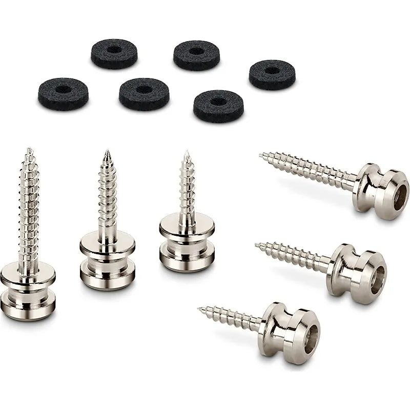 Schaller - Lock End Pin with Screw, Medium, Satin Chrome, 2 Pack #SCH24030200