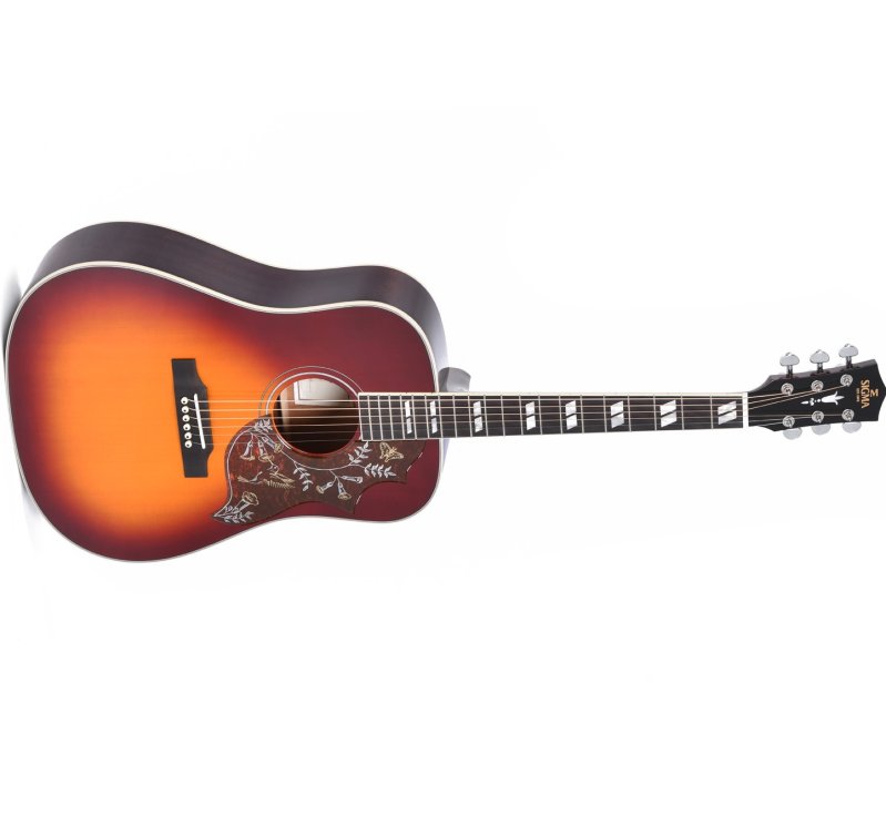 Sigma - SG Series Dreadnought Acoustic Guitar With Case, Autumn Burst #SDM-SG5