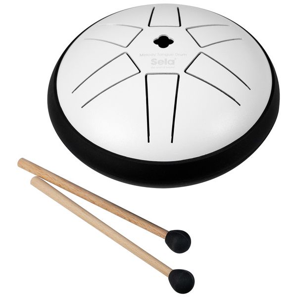 Sela Percussion - 5.5" Melody Tongue Drum B5, White #SE351