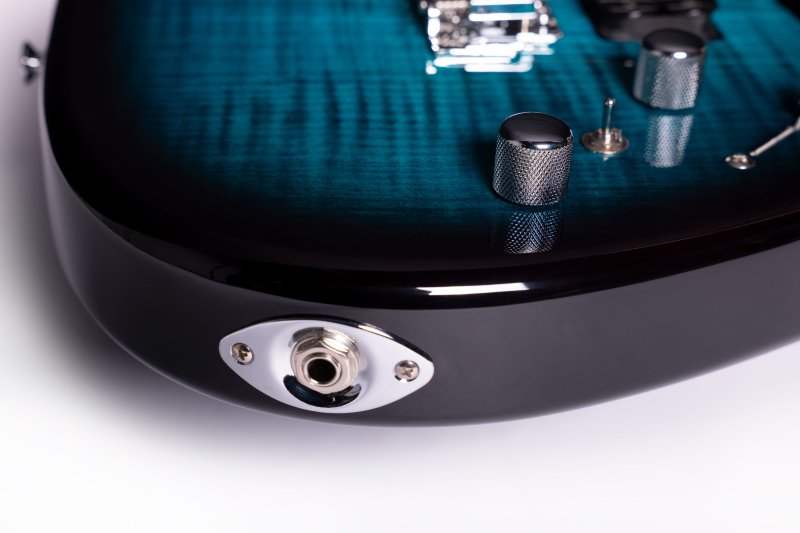 Washburn - Sonamaster Elite Series Electric Guitar, Flame Blue Burst #SE3FBLB