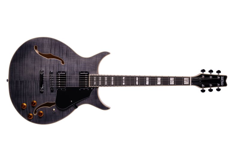 Washburn - Semi-Hollow Electric Guitar, Transparent Black #SH35TB