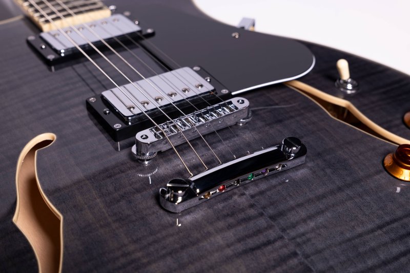 Washburn - Semi-Hollow Electric Guitar, Transparent Black #SH35TB