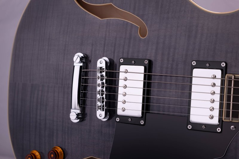 Washburn - Semi-Hollow Electric Guitar, Transparent Black #SH35TB