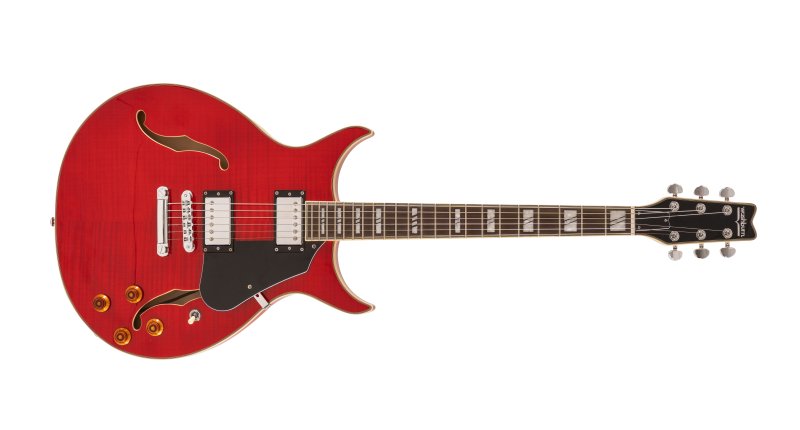 Washburn - Semi-Hollow Electric Guitar, Transparent Red #SH35TR