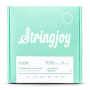 Stringjoy - Flyers Balanced Medium Gauge (11-50) Flatwound Stainless Electric Guitar Strings #SJ-FR1150