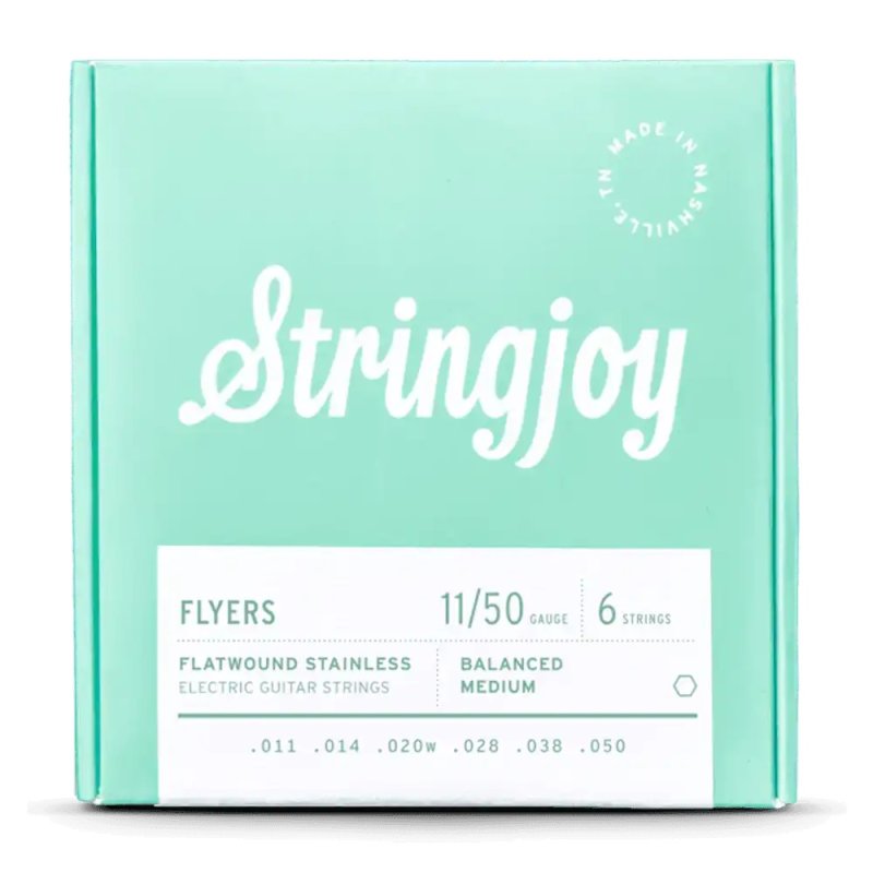 Stringjoy - Flyers Balanced Medium Gauge (11-50) Flatwound Stainless Electric Guitar Strings #SJ-FR1150