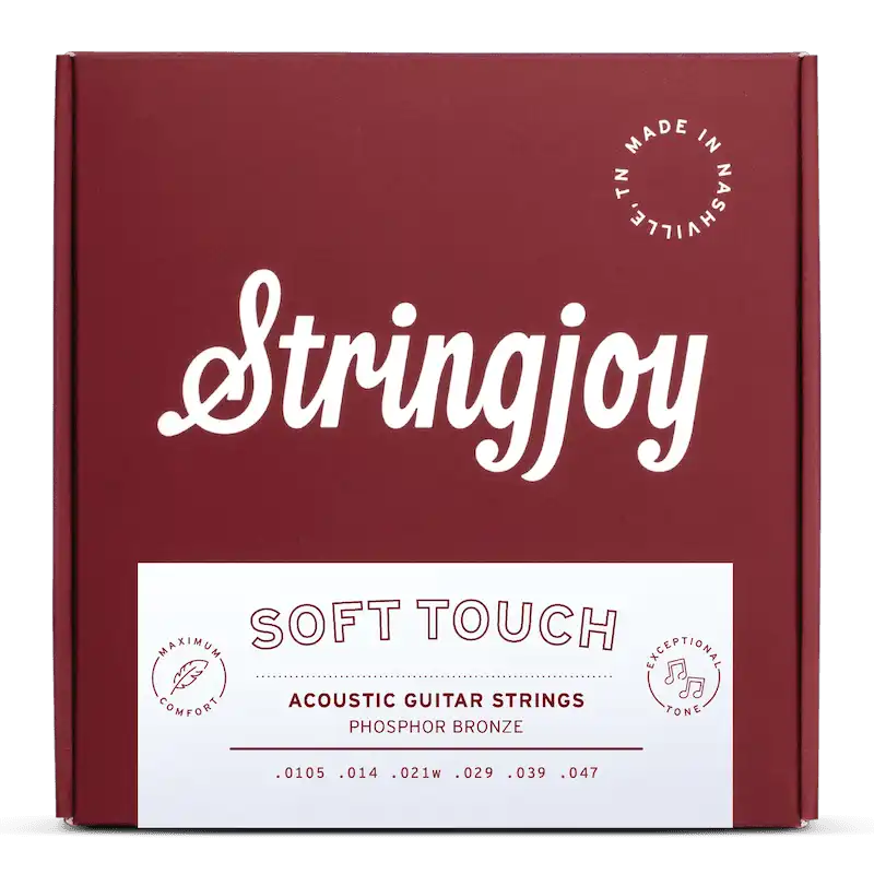 Stringjoy - Soft Touch Naturals - 10.5-47 Phosphor Bronze Acoustic Guitar Strings #SJ-NB10547SF