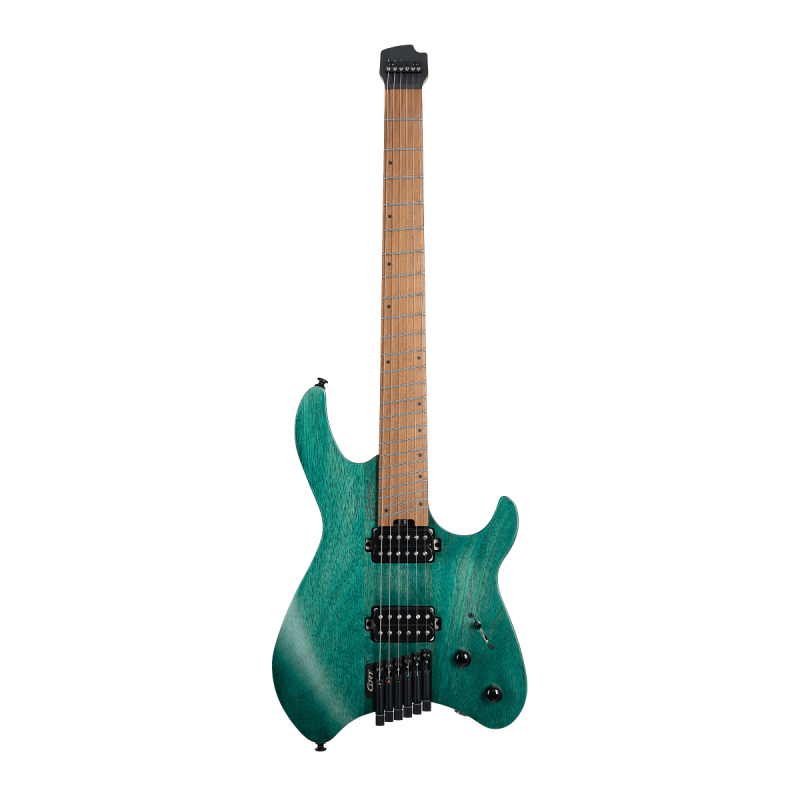 Cort - G Series Space G6MS Headless Electric - Semi Gloss Turquoise #SPACE-G6MS-SGTQ-BAG