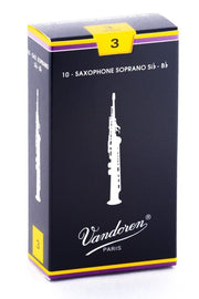 Vandoren - Soprano Sax Traditional Reeds Strength 3; Box of 10 #SR203
