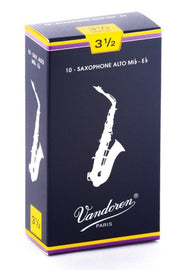 Vandoren - Alto Sax Traditional Reeds Strength 3.5; Box of 10 #SR2135