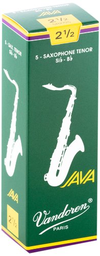 Vandoren - Tenor Sax JAVA Reeds Strength 2.5; Box of 5 #SR2725