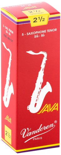 Vandoren - Tenor Sax JAVA Red Reeds Strength 2.5; Box of 5 #SR2725R