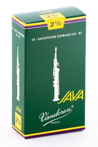 Vandoren - Soprano Sax JAVA Reeds Strength 2.5; Box of 10 #SR3025
