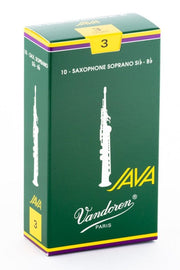 Vandoren - Soprano Sax JAVA Reeds Strength 3; Box of 10 #SR303