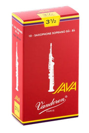 Vandoren - Soprano Sax JAVA Red Reeds Strength 3.5; Box of 10 #SR3035R