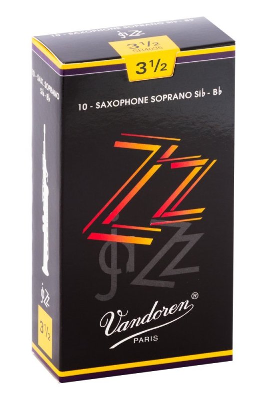 Vandoren - Soprano Sax ZZ Reeds Strength 3.5; Box of 10 #SR4035