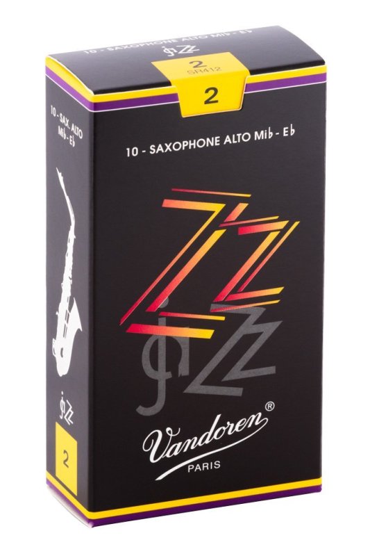 Vandoren - Alto Sax ZZ Reeds Strength 2; Box of 10 #SR412