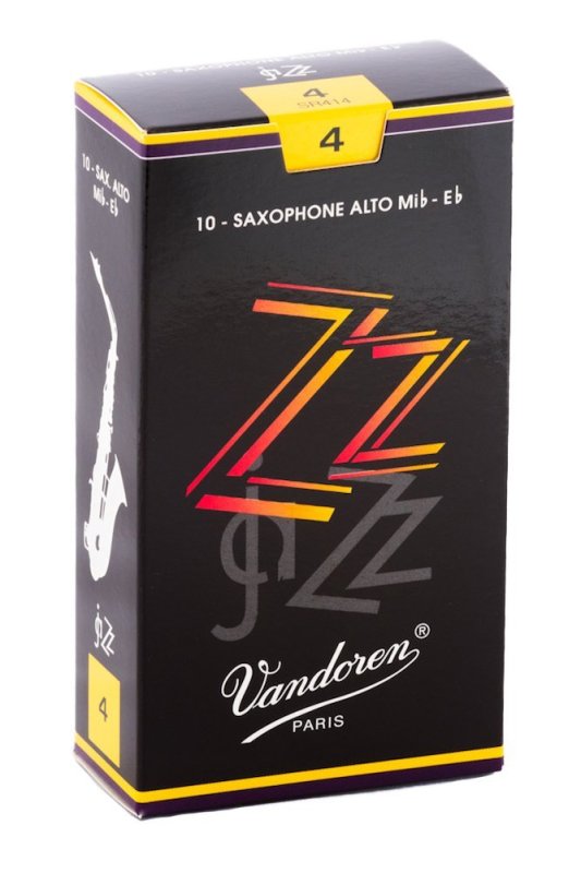 Vandoren - Alto Sax ZZ Reeds Strength 4; Box of 10 #SR414