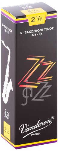 Vandoren - Tenor Sax ZZ Reeds Strength 2.5; Box of 5 #SR4225