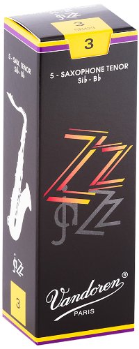 Vandoren - Tenor Sax ZZ Reeds Strength 3; Box of 5 #SR423