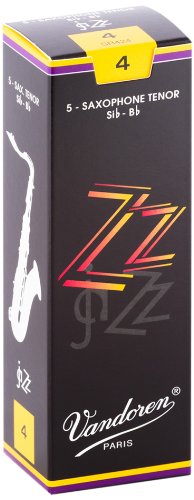 Vandoren - Tenor Sax ZZ Reeds Strength 4; Box of 5 #SR424