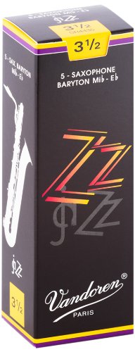 Vandoren - Bari Sax ZZ Reeds Strength 3.5; Box of 5 #SR4435