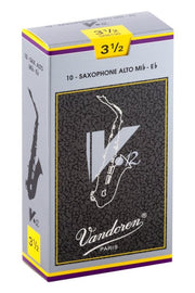 Vandoren - Alto Sax V.12 Reeds Strength 3.5; Box of 10 #SR6135