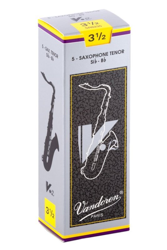 Vandoren - Tenor Sax V.12 Reeds Strength 3.5; Box of 5 #SR6235