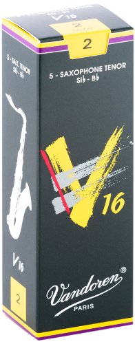 Vandoren - Tenor Sax V16 Reeds Strength 2; Box of 5 #SR722