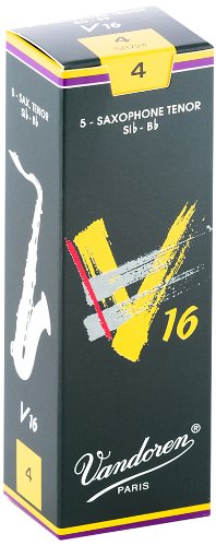 Vandoren - Tenor Sax V16 Reeds Strength 4; Box of 5 #SR724