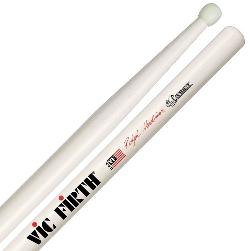 Vic Firth - SRHN Ralph Hardimon Nylon Tip Corpsmaster Signature Marching Snare Sticks #SRHN