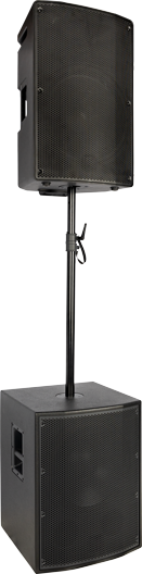 Hercules Stands - Hercules SS350B Adjustable Sub Pole with M20 Hybrid Adaptor #SS350B