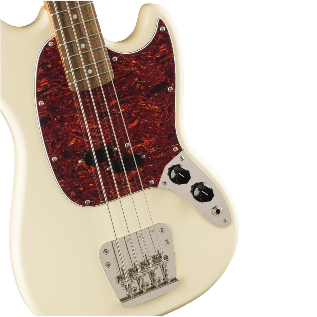 Squier Classic Vibe 60s Mustang Bass - Olympic White -back- 0374570505-front3