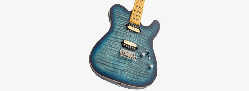 Sire - Sire T7 FM New Gen T-Style Electric Guitar with LC Super-Modern Zebra Pickups #T7-FM-NEWGEN-TBL