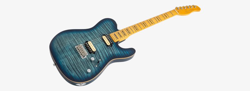 Sire - Sire T7 FM New Gen T-Style Electric Guitar with LC Super-Modern Zebra Pickups #T7-FM-NEWGEN-TBL