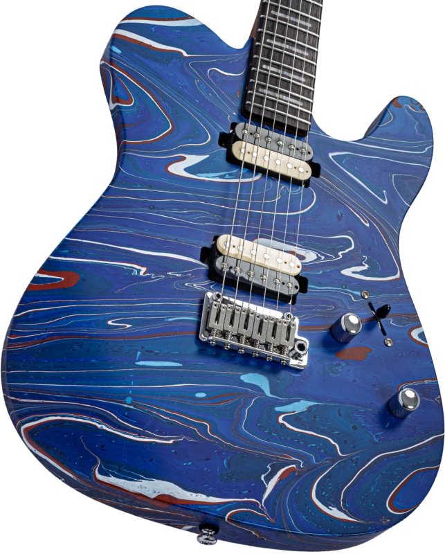 Sire - Sire T7 SW T-Style Electric Guitar with LC Super-Modern Pickups, Blue Swirl #T7-SW-BLUESWIRL