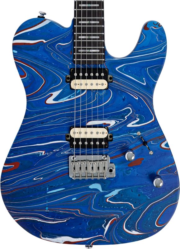 Sire - Sire T7 SW T-Style Electric Guitar with LC Super-Modern Pickups, Blue Swirl #T7-SW-BLUESWIRL