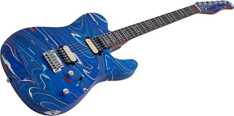 Sire - Sire T7 SW T-Style Electric Guitar with LC Super-Modern Pickups, Blue Swirl #T7-SW-BLUESWIRL