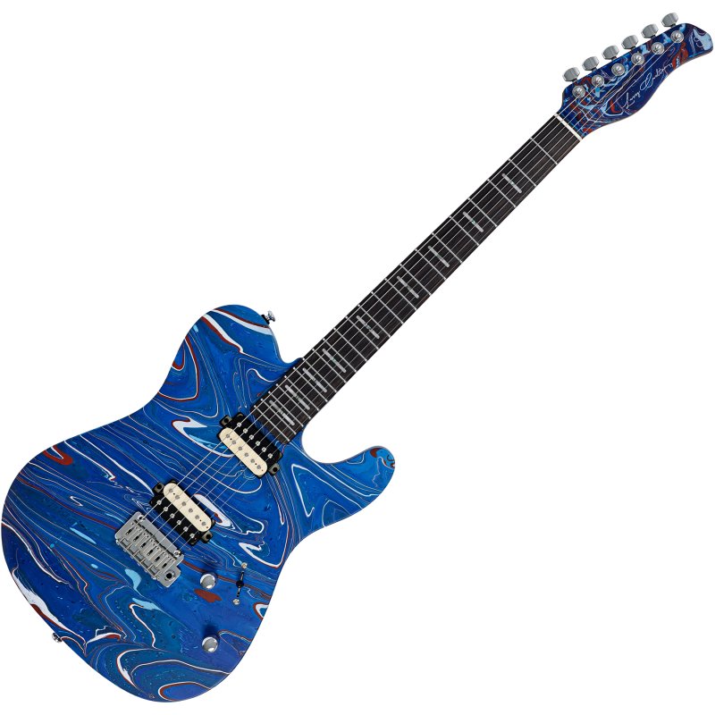 Sire - Sire T7 SW T-Style Electric Guitar with LC Super-Modern Pickups, Blue Swirl #T7-SW-BLUESWIRL