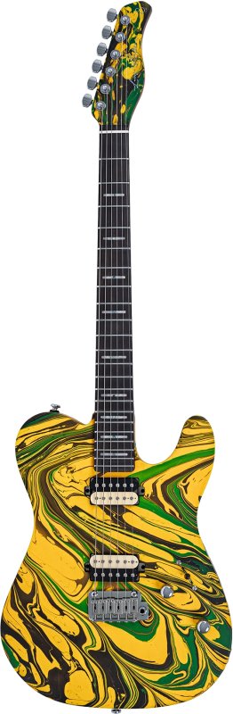 Sire - Sire T7 SW T-Style Electric Guitar with LC Super-Modern Pickups, Yellow Swirl #T7-SW-YSWIRL