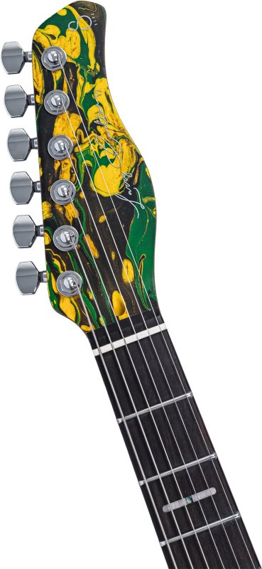 Sire - Sire T7 SW T-Style Electric Guitar with LC Super-Modern Pickups, Yellow Swirl #T7-SW-YSWIRL