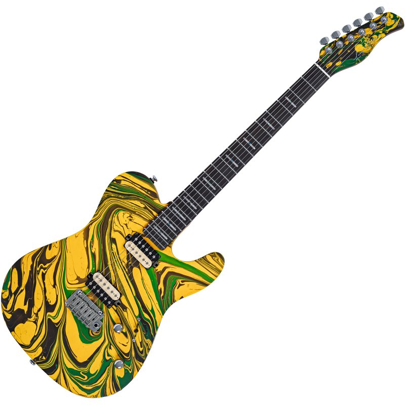 Sire - Sire T7 SW T-Style Electric Guitar with LC Super-Modern Pickups, Yellow Swirl #T7-SW-YSWIRL