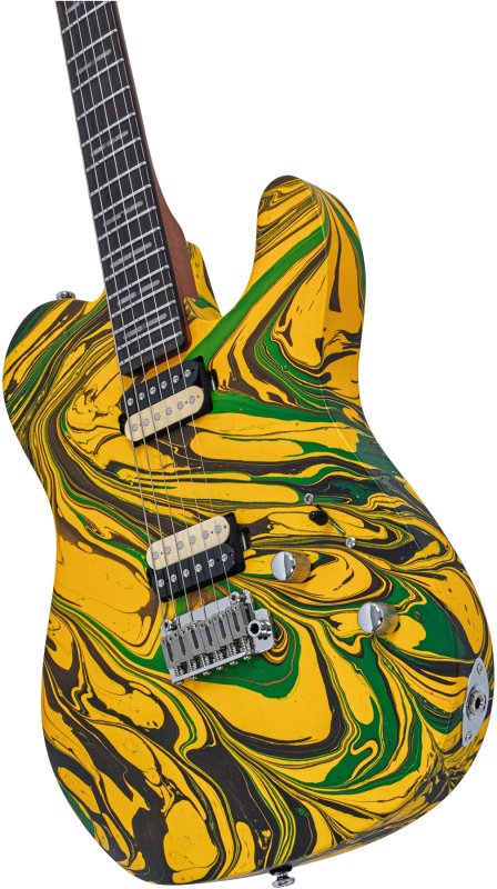 Sire - Sire T7 SW T-Style Electric Guitar with LC Super-Modern Pickups, Yellow Swirl #T7-SW-YSWIRL