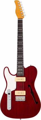 Sire - Larry Carlton Semi-Hollowbody Guitar, See-Thru Red #T7TM-STR-LH