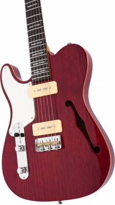 Sire - Larry Carlton Semi-Hollowbody Guitar, See-Thru Red #T7TM-STR-LH