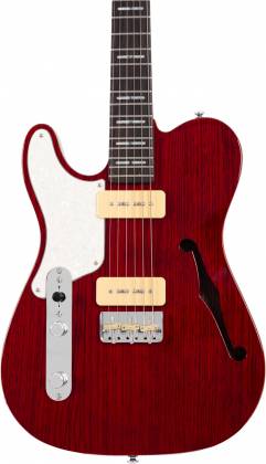 Sire - Larry Carlton Semi-Hollowbody Guitar, See-Thru Red #T7TM-STR-LH